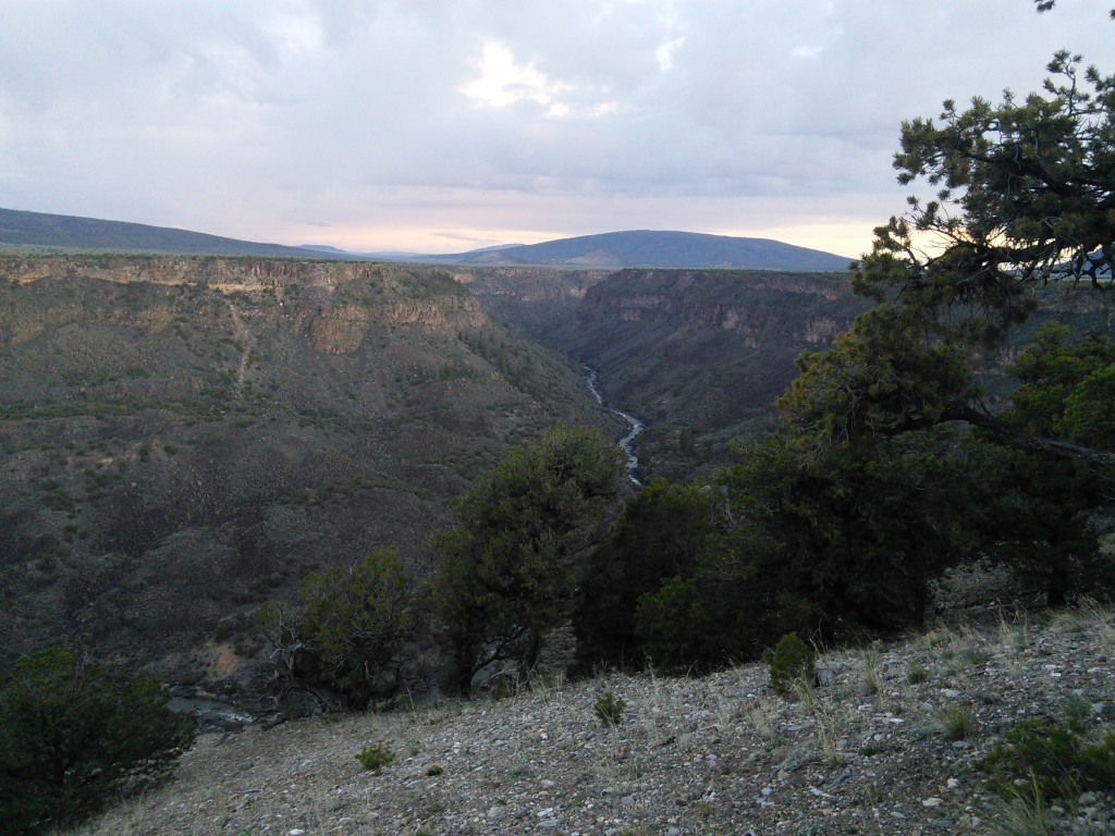 View from the camp site, Rio Grande Gorge, NM