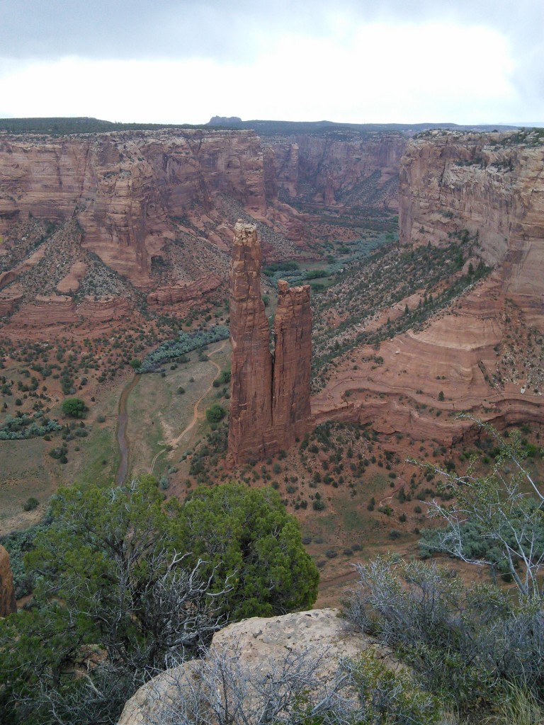 Spider Rock in Canyon de Chelly, AZ, Home of Spider Woman