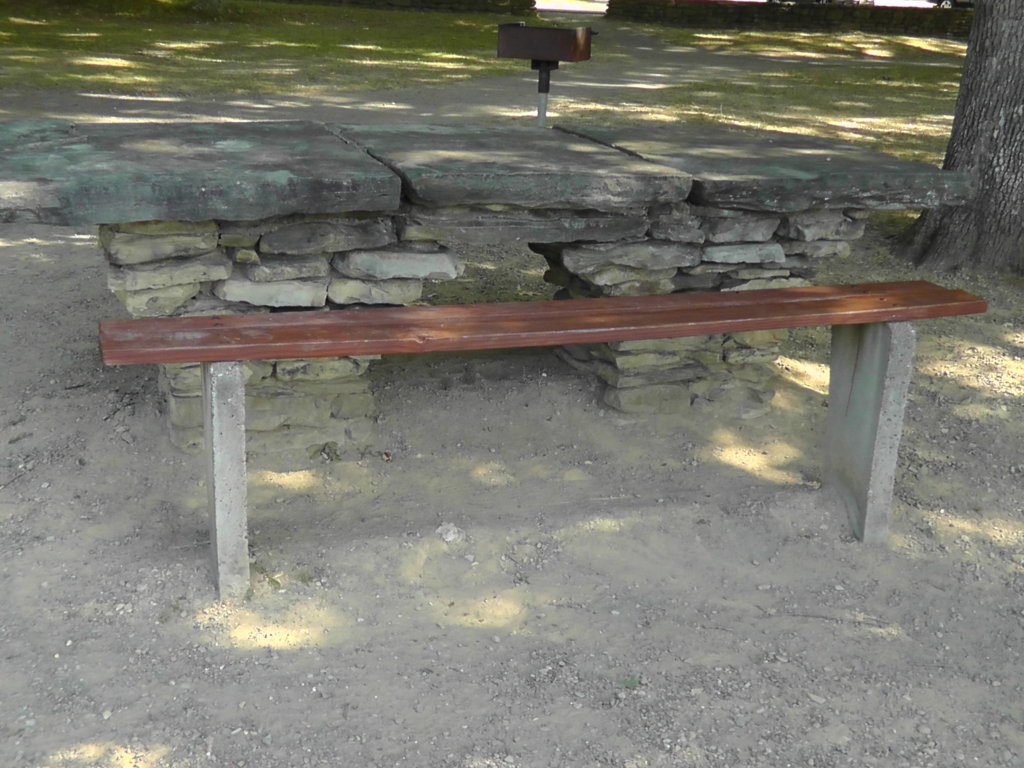 Picnic table, Letchworth State Park, New York