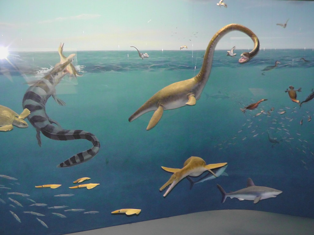 Cretaceous sea scene, Canadian Fossil Discovery Center, Morden, Manitoba