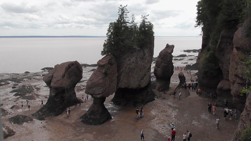 Hopewell Rocks at low tide Tuesday Afternoon 