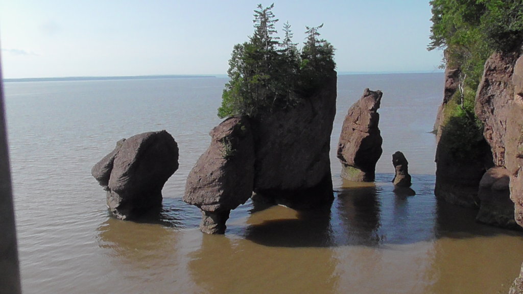 Hopewell Rocks at high tide Wednesday Morning