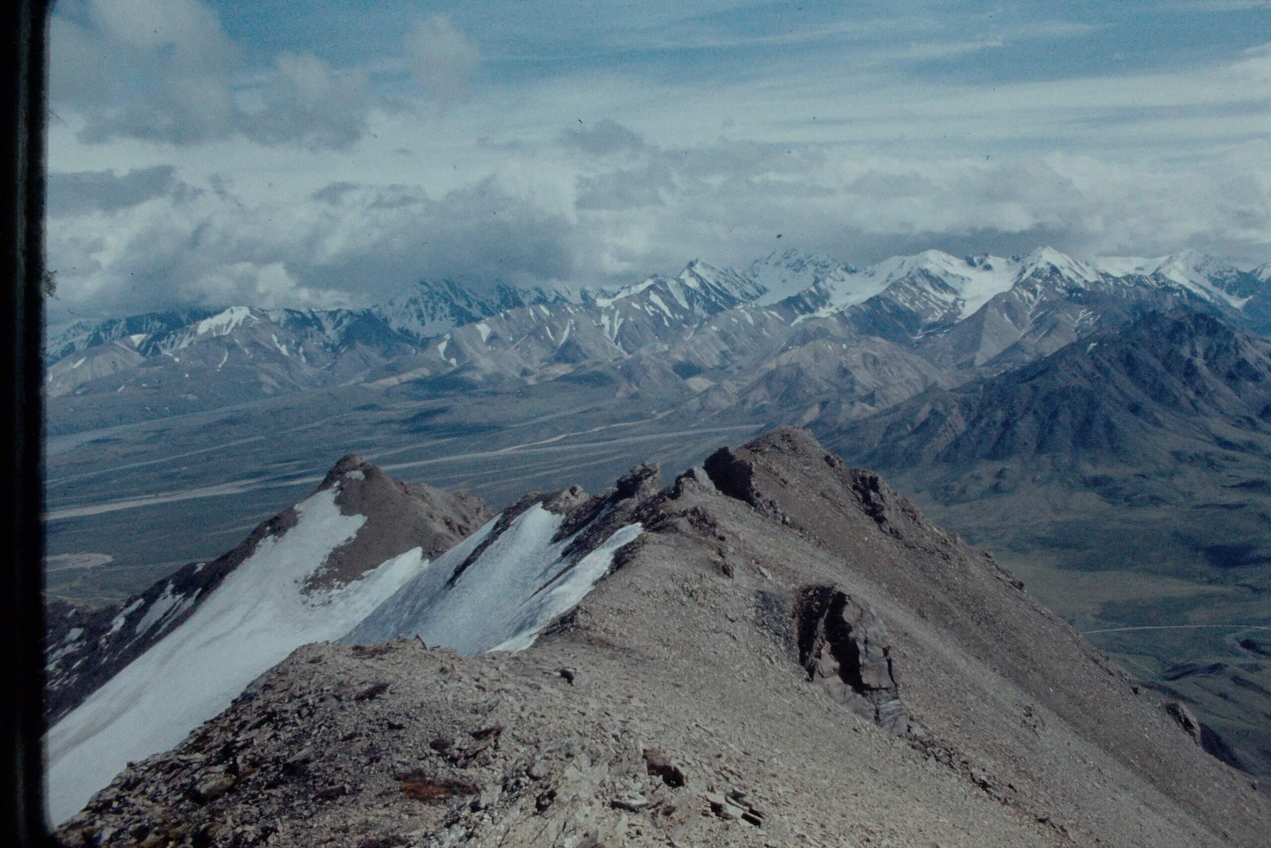 View from Polychrome Mountain, Denali National Park - 1970