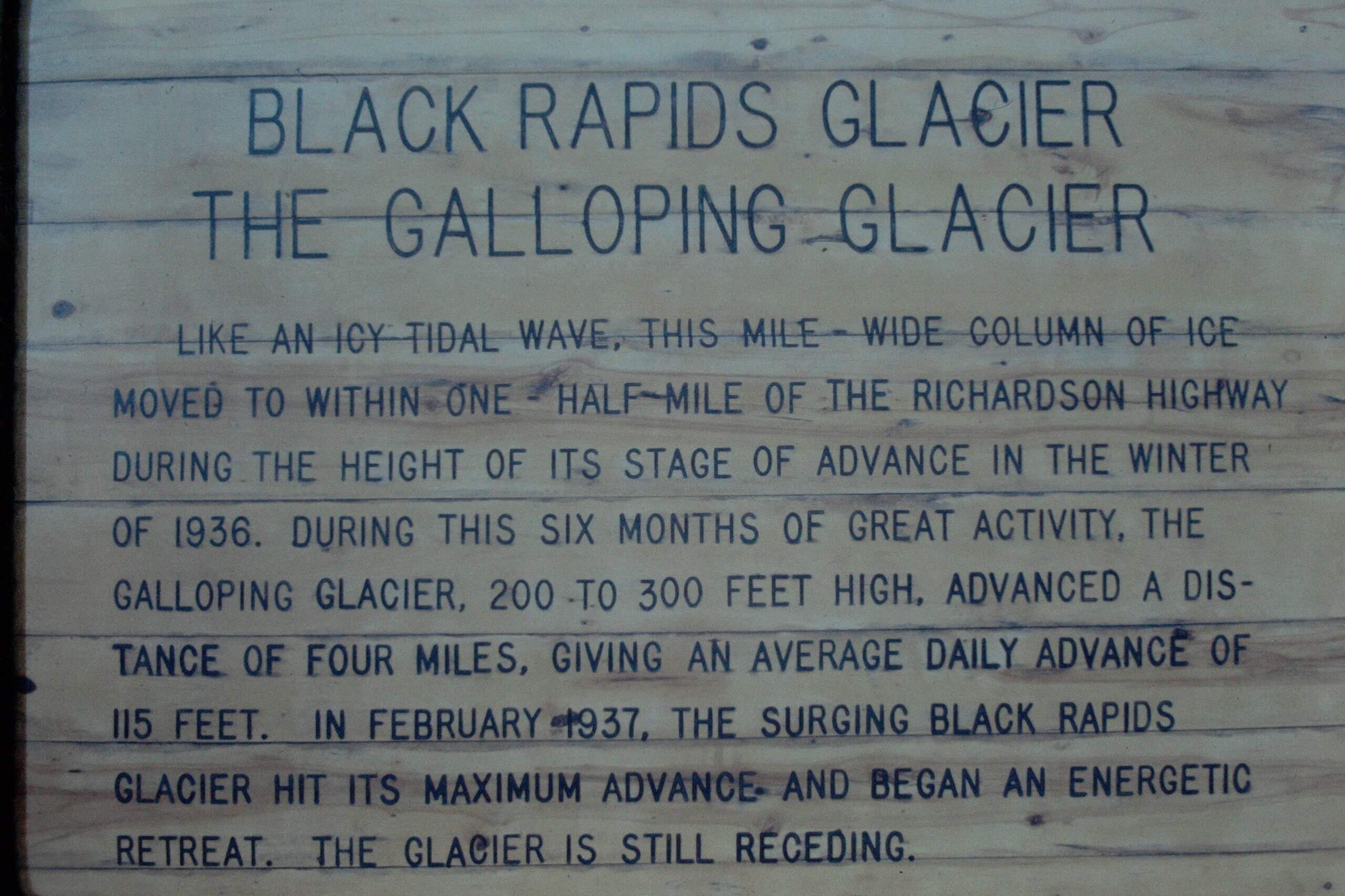 Black Rapids - The galloping glacier