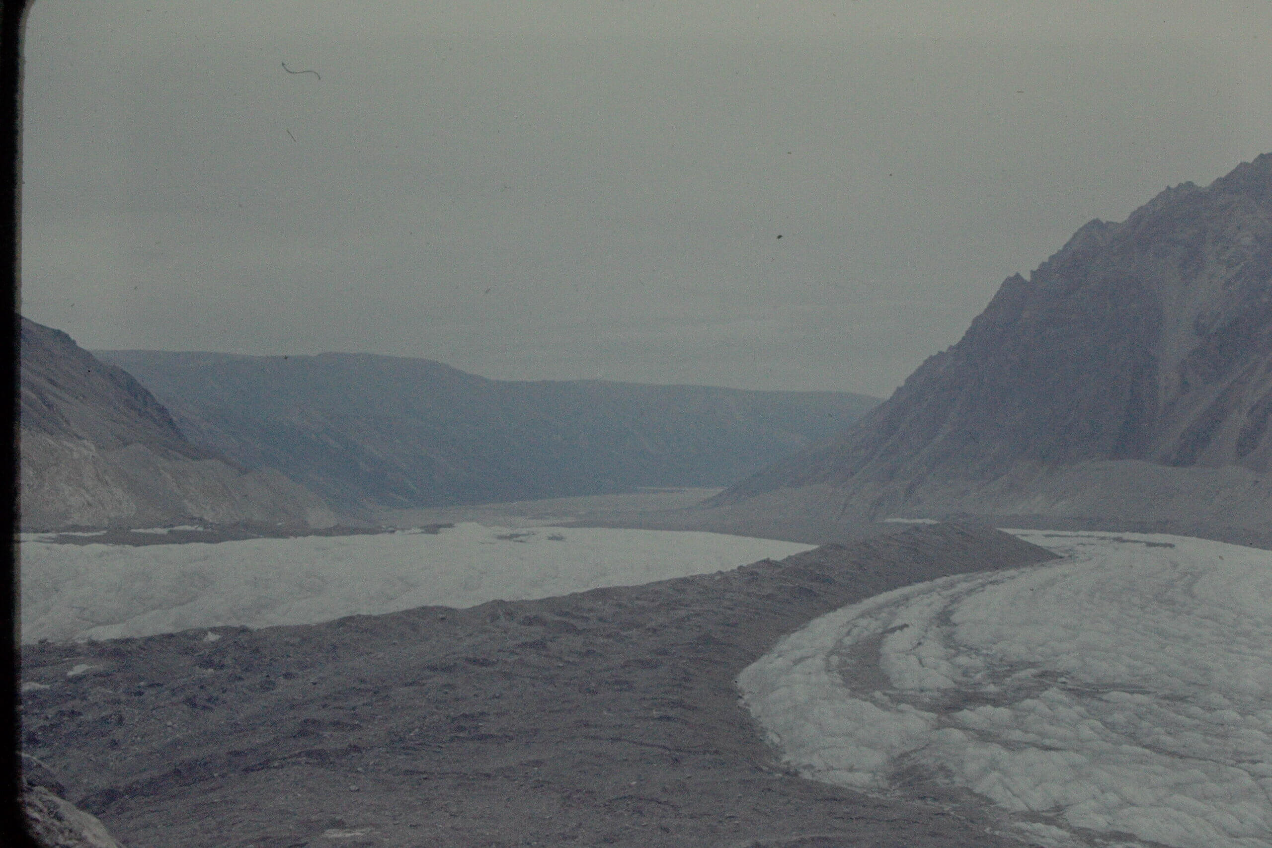 Looking north towards the base of Gerstle Glacier 