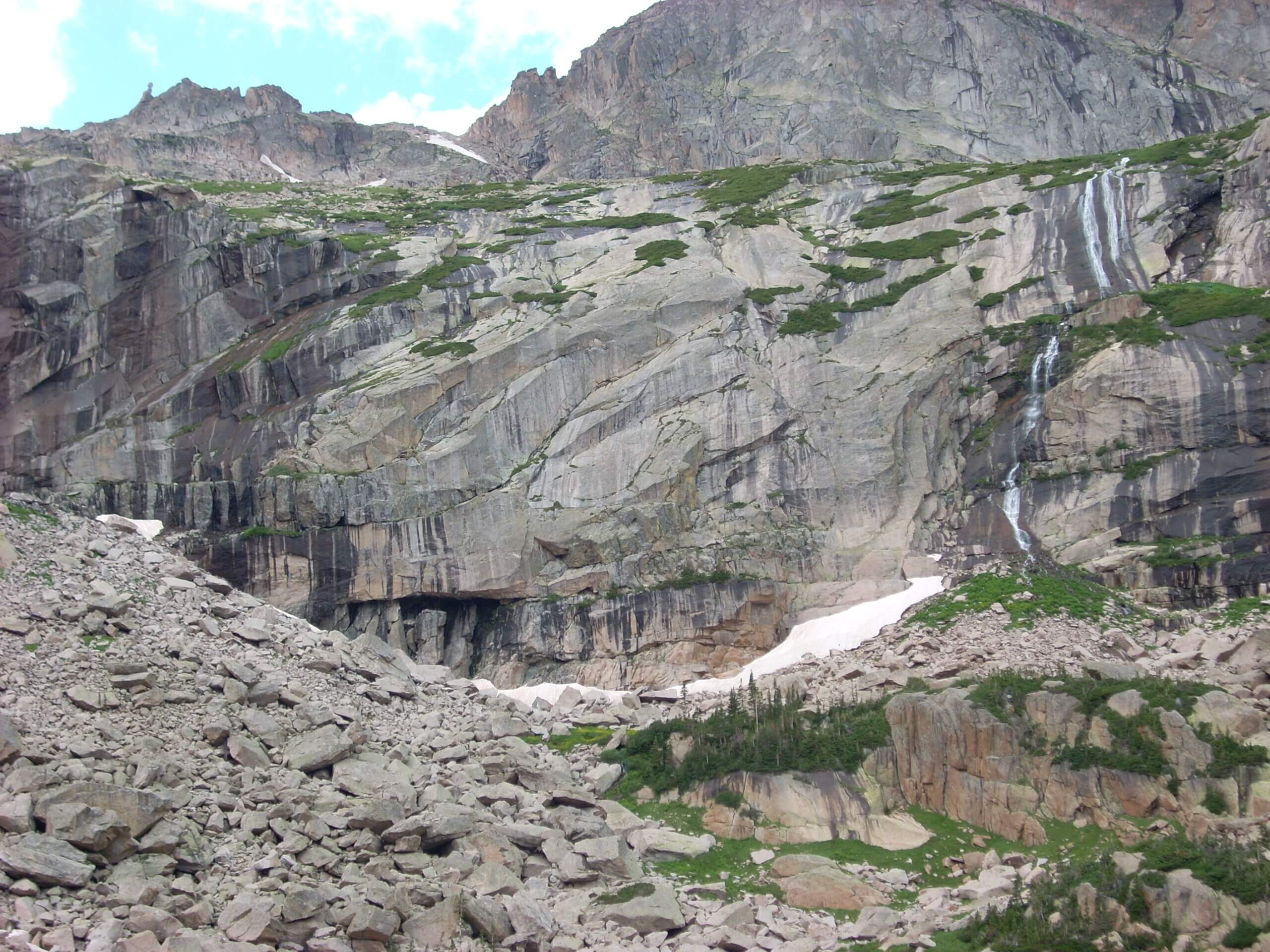 Falls from Frozen Lake, Rocky Mtn NP